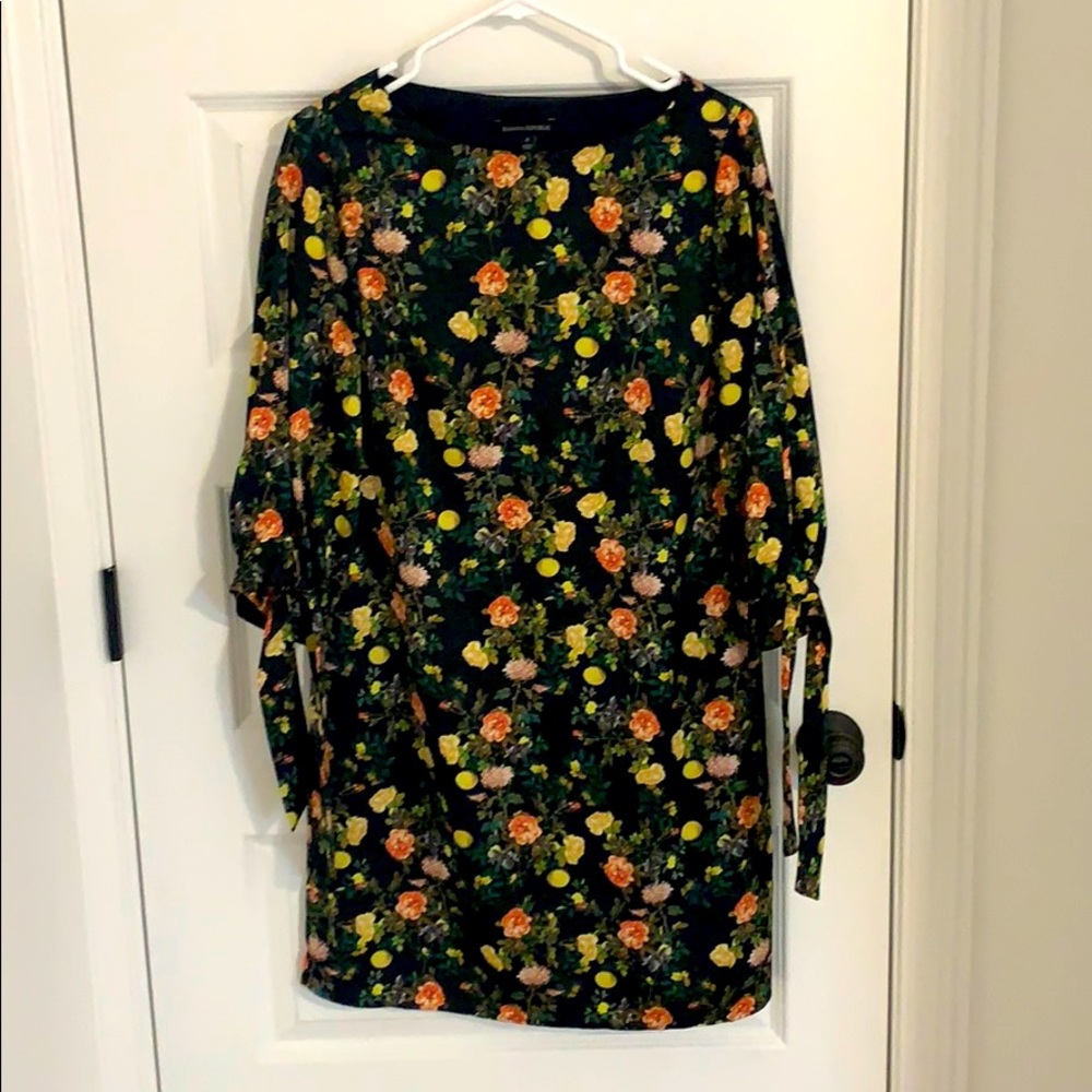 Black floral dress